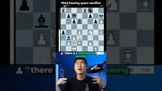 MINDBLOWING QUEEN SACRIFICE #chess
