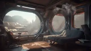 Futuristic Mars Crew Hub: A Sci-Fi Ambience for Relaxation, Study and Sleep