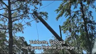 Hurricane damage in Valdosta, Georgia.