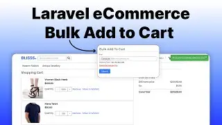 Laravel eCommerce Bulk Add to Cart - Module Configuration and Setup