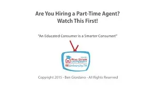 BS0112 Before You Hire a Part Time Agent