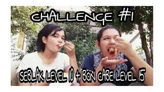 #CHALLENGE 1 #MUKBANG - SEBLAK LEVEL 10 + BON CABE LEVEL 15