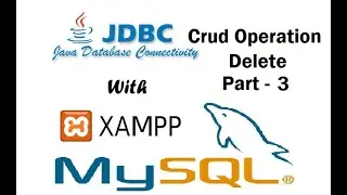 Java delete operation in hindi | JDBC Programming | Java CRUD Operation | JDBC CRUD Operation MYSQL