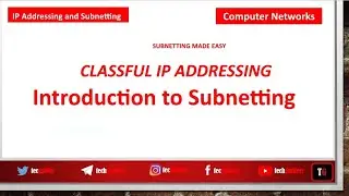 Introduction|Subnetting in Classful IP Addressing