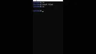 touch command in linux 