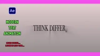 After Effects Tutorial_ Create Modern Text Animation In After Effects _ (no Plugin Needed)