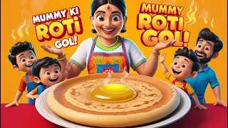 Mummy Ki Roti Gol Gol | मम्मी की रोटी गोल गोल | Hindi Rhymes for Children | Bbtoons