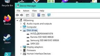 How to discern drive letters from drives in Windows device manager.