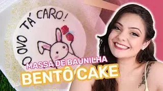 MASSA DE BAUNILHA PARA BENTÔ CAKE - Doces da Jéssica