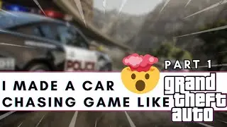 I Made a Police Car Chase Game in 1 day | A Game Like Need For Speed #policechase #gaming