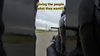 Dude in the truck was hyped!! Love it. #harleyadventures
