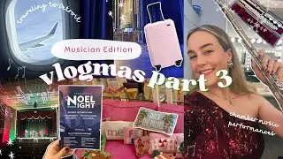 another concert tour vlog 🪈✨  performing in Detroit & South Carolina | flute player vlogmas