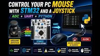 Control Your PC Mouse with STM32 and a Joystick | ADC + UART + Python
