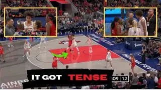 Griner Fouls Boston, Gets Benched on Her 5th, and Earns a T After a Heated Exchange with the Ref!