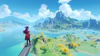 Keyboard ASMR | Relaxing Travel From Liyue to Mondstadts | Genshin Impact