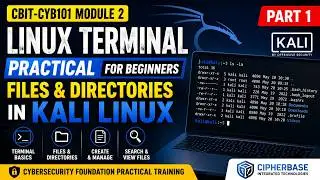 Linux Terminal Practical for Beginners | Files & Directories in Kali Linux | Module 2 Part 1