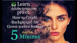 How to create a background for green screen footage | Adobe Premiere Pro CC tutorials