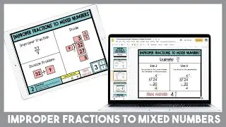 Converting Improper Fractions to Mixed Numbers Tutorial Video
