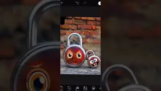 Creative Cartoon Lock photo editing 🥰 #short # YouTube short #viral # firstshort