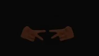Two Hands play rock paper scissors