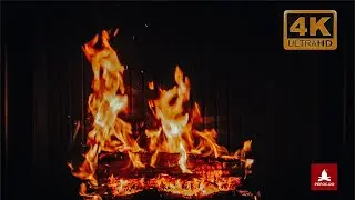 8 ore foc in semineu 🔥 sunet lemn troznind romantic pentru TV 4K (fara reclame)