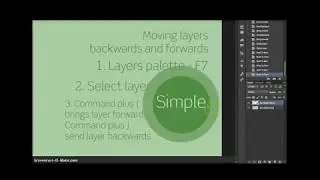 Photoshop Tutorial - How to move layers backwards and forwards - Adobe Photoshop