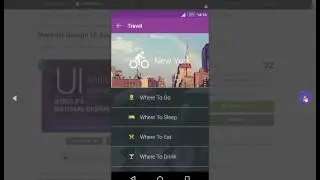 Material Design UI Android Template App