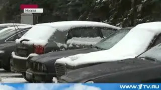 На Москву Обрушился Сильный Снегопад  2013