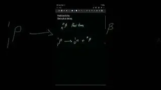 Radioactivity. Beta plus decay. Positron. @DineshNayalClasses