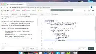 minimum remove to make valid parentheses