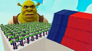 200x SHREK + 1x GIANT vs EVERY GOD - Totally Accurate Battle Simulator TABS