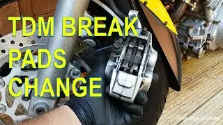 Yamaha TDM 850 4TX front brake pads change