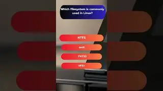 Which filesystem is commonly used in Linux? 