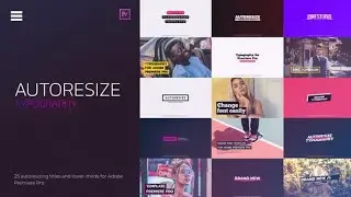 Autoresizing Titles   Premiere Pro » free after effects templates   after effects intro te