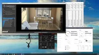 4.9MHZ Overclock Cinebench R20 Run. Score 8195