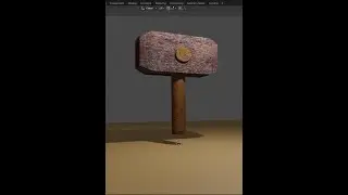 How to make Hama, چۆن چەکوش دروست کەم بەبەرنامەی بلیندیر#shorts#blender