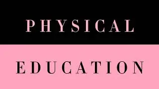 Physical Education Intro | Black & Pink Text