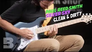 Paul Reed Smith Silver Sky Venetian Blue with Swart Star-Base 1 Played By Billy Bivona
