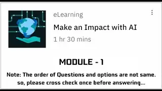 module-1 What is artificial intelligence||Make an Impact with AI #naanmudhalvan #ibm