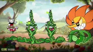 Cuphead- Flower Boss Fight (No Commentary)