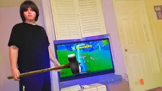 Kid DESTROYED  $4000 TV Over Fortnite... (ANGRY ASF)