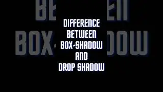 Difference Between Box Shadow And Drop Shadow | Javascript Interview Questions | 