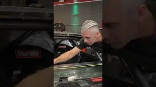 Cutting the dash of a 1972 Camaro.