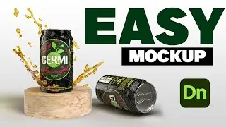 Drink Can Mockup in Adobe Dimension