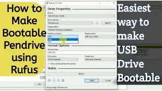 How to make bootable pendrive for windows 10 using rufus | Bootable USB Drive for Windows 10 in 2021