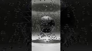 Abstract Metal Sphere Created In Blender
