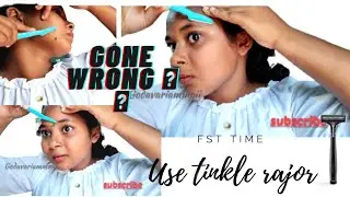 I shaved my face ! this happened 🥲using tinkle rajor Gone wrong🪒❌ 