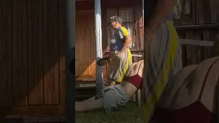 Йога у бабули в деревне #егэ #смех #йога #бабушка