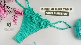Calcinha Biquíni de crochê - passo a passo fácil - com elástico - por @Marcosjuniorcroche