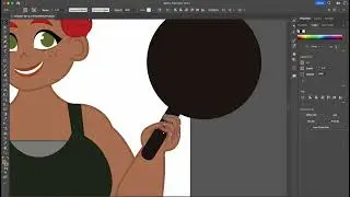 Character creation in Adobe Illustrator Speedpaint - Saffron